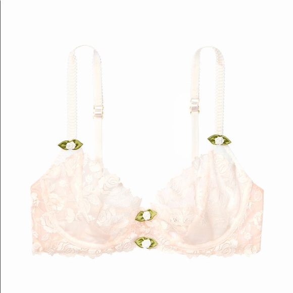 For Love And Lemons Sweetheart Lace Bra White Small NEW - Picture 4 of 5